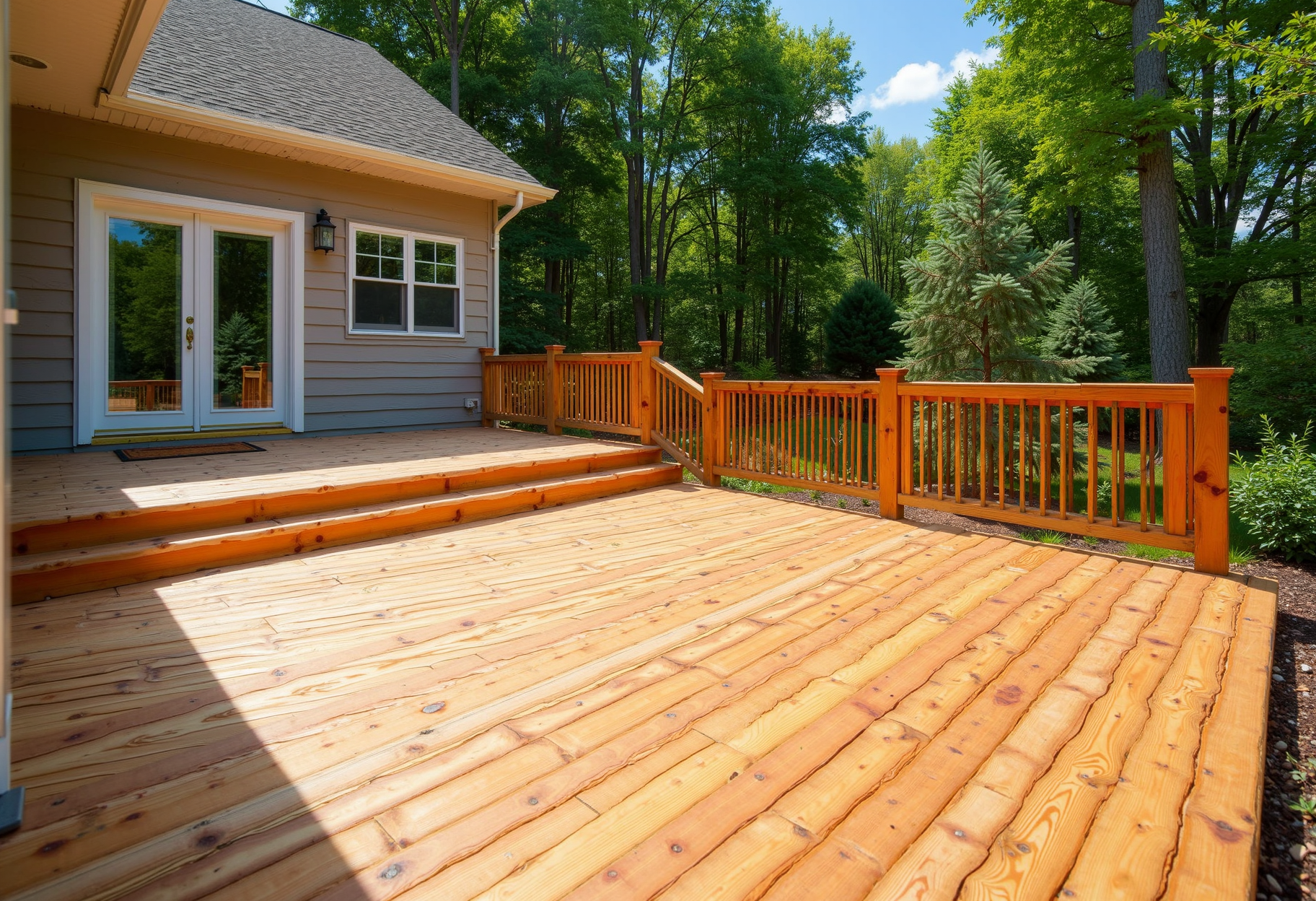 Backyard deck build